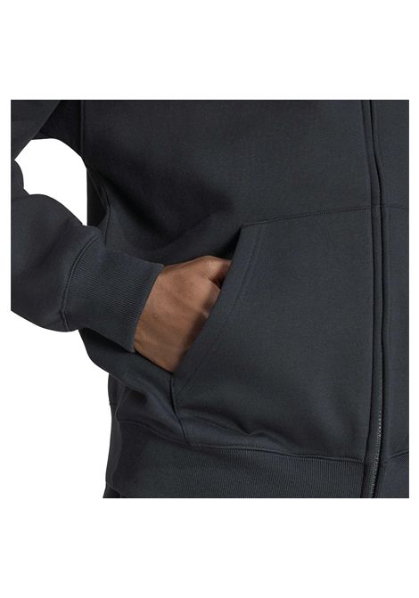 Adidas Originals Trefoil Essentials Fleece Zip Hoodie Black Men ADIDAS ORIGINALS | Sweatshirts | KS8941-